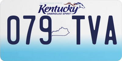 KY license plate 079TVA
