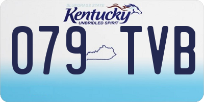 KY license plate 079TVB