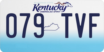 KY license plate 079TVF