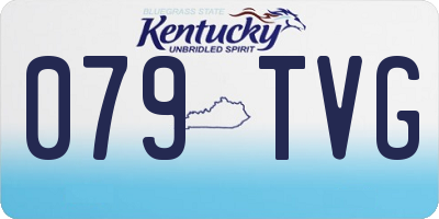 KY license plate 079TVG