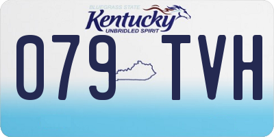 KY license plate 079TVH