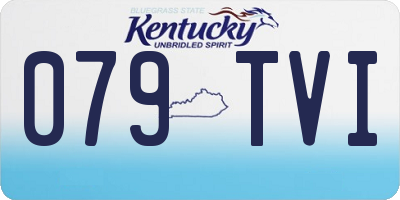 KY license plate 079TVI