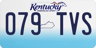 KY license plate 079TVS