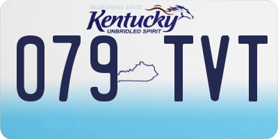 KY license plate 079TVT