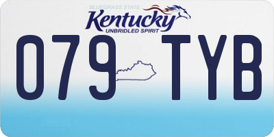 KY license plate 079TYB