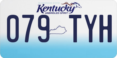 KY license plate 079TYH
