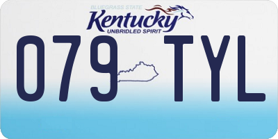 KY license plate 079TYL