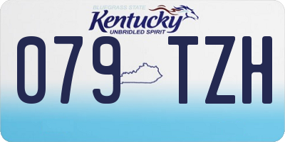 KY license plate 079TZH