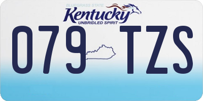KY license plate 079TZS