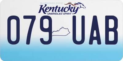 KY license plate 079UAB