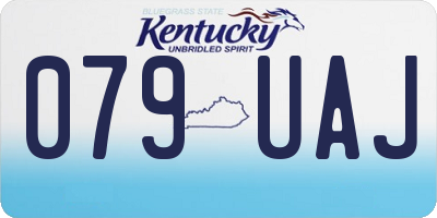 KY license plate 079UAJ