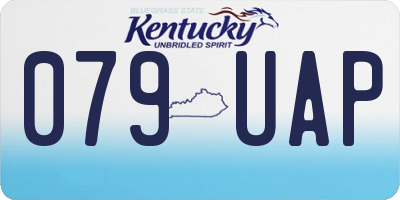 KY license plate 079UAP