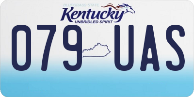 KY license plate 079UAS