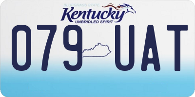 KY license plate 079UAT