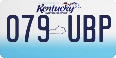 KY license plate 079UBP