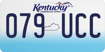 KY license plate 079UCC