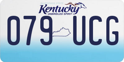KY license plate 079UCG