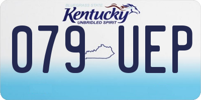 KY license plate 079UEP