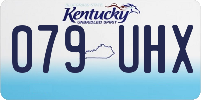 KY license plate 079UHX