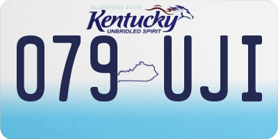 KY license plate 079UJI