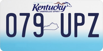 KY license plate 079UPZ
