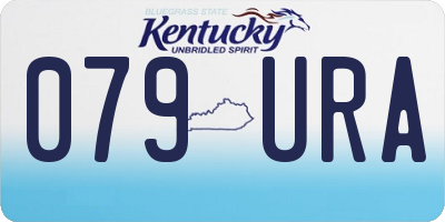 KY license plate 079URA