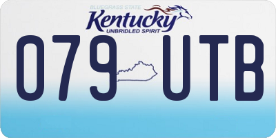 KY license plate 079UTB