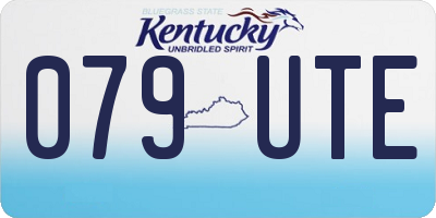 KY license plate 079UTE