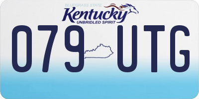 KY license plate 079UTG