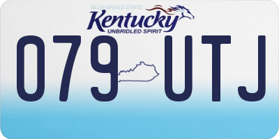 KY license plate 079UTJ