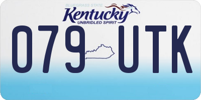 KY license plate 079UTK