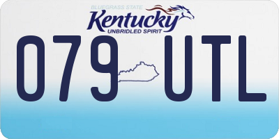 KY license plate 079UTL
