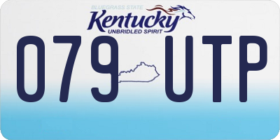 KY license plate 079UTP