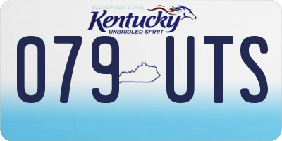 KY license plate 079UTS