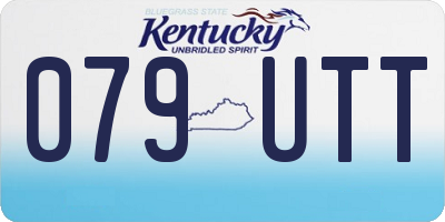 KY license plate 079UTT