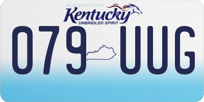 KY license plate 079UUG