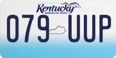 KY license plate 079UUP