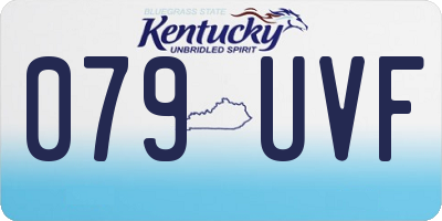 KY license plate 079UVF