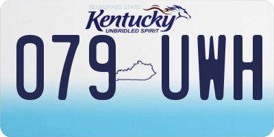 KY license plate 079UWH
