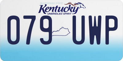 KY license plate 079UWP