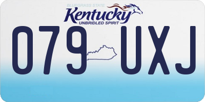 KY license plate 079UXJ