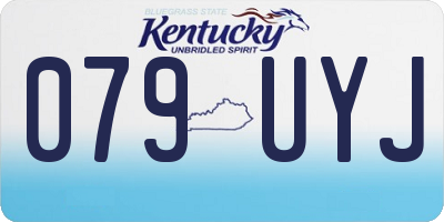 KY license plate 079UYJ