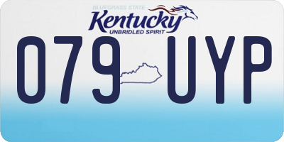 KY license plate 079UYP
