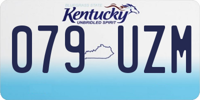 KY license plate 079UZM
