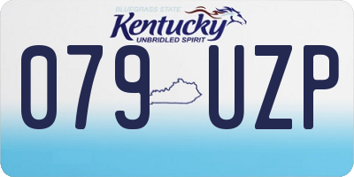 KY license plate 079UZP