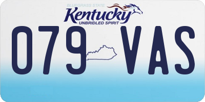 KY license plate 079VAS
