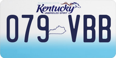 KY license plate 079VBB