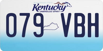 KY license plate 079VBH