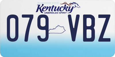 KY license plate 079VBZ