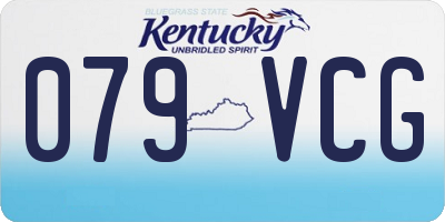 KY license plate 079VCG